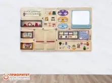 Дидактическая настенная панель «Уголок дежурных по столовой»1