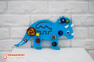 Бизиборд «Лазурный динозаврик»