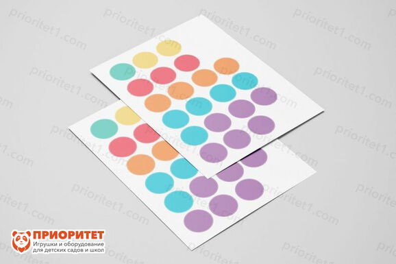 Набор цветных наклеек для интерактивного куба iMO-LEARN для школ