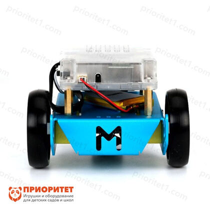Базовый робототехнический набор mBotV1.1-Blue(Bluetooth Version) робот вид сзади