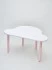 Стол «Облачко» белый с розовыми ножками-001