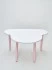 Стол «Облачко» белый с розовыми ножками-002
