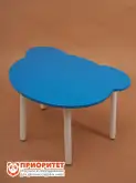 Стол для двоих детей «Мишка» синий1
