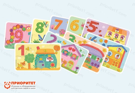 Мозаика PlayMais «Весело учимся - Цифры» карточки с заданиями