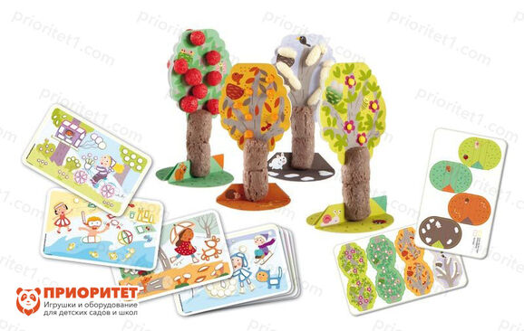 Мозаика PlayMais «Весело учимся - Времена года» деревья