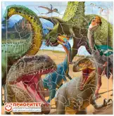 Головоломка настольная на подложке «Динозавры»1