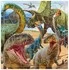 Пазл фигурный на подложке «Динозавры»