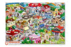 Дидактический плакат «My city/Мой город. Изучаем английский»
