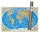 Настенная карта Мира в тубусе «Достопримечательности мира»