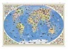Настенная карта на рейках «Достопримечательности мира»