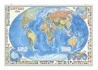 Настенная карта на рейках «Мир Политический с флагами»