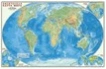 Настенная карта «Мир Физический» 124x80 см