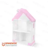 Кукольный домик из фанеры «Вероника» бело-розовый1