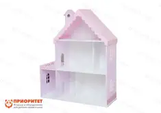 Кукольный домик из фанеры «Снежана» лилово-розовый1