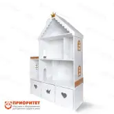 Кукольный домик из фанеры «Стефания» бело-золотой1