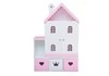 Кукольный домик «Стефания» с дверками бело-розовый