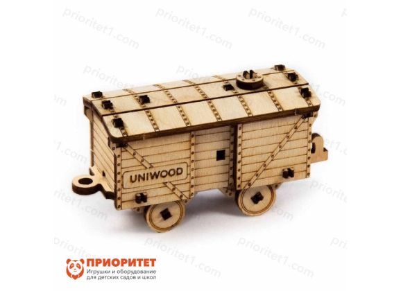 Деревянный конструктор «Товарный вагон» с дополненной реальностью