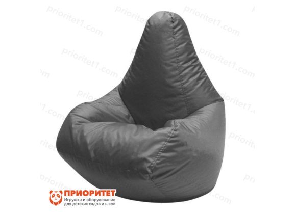 Кресло-мешок «Груша» (полиэстер, серый)