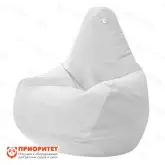 Кресло-мешок «Груша» (велюр, белый)1