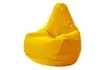 Кресло-мешок «Груша» (велюр, желтый)