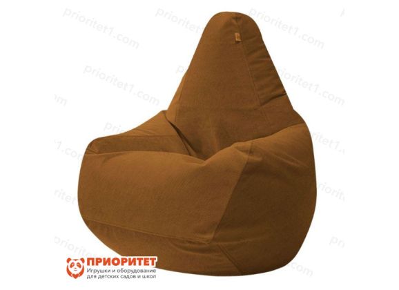 Кресло-мешок «Груша» (велюр, коричневый)