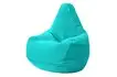 Кресло-мешок «Груша» (велюр, светло-бирюзовый)