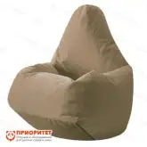 Кресло-мешок «Груша» (велюр бархатистый, бежевый)1
