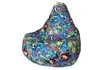 Кресло-мешок «Груша. Карасики» (велюр)