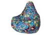 Кресло-мешок «Груша. Карасики» (велюр)