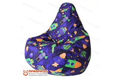 Кресло-мешок «Груша. Космостарс-07» (велюр)