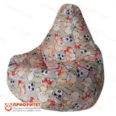 Кресло-мешок «Груша. Мишки» (велюр)1