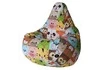 Кресло-мешок «Груша. Мордашки» (велюр)