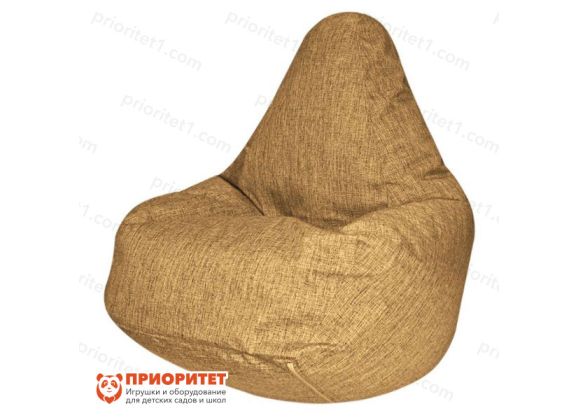 Кресло-мешок «Груша» (рогожка, песочный)