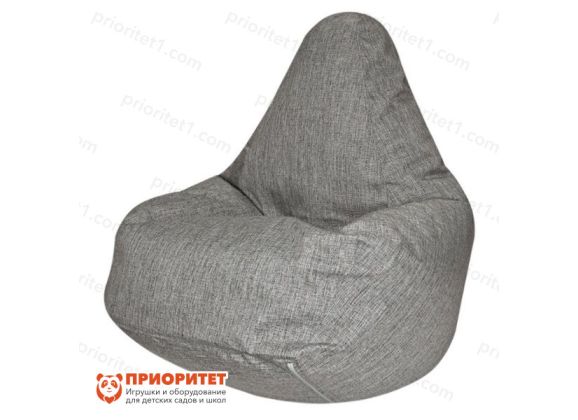 Кресло-мешок «Груша» (рогожка, серый)
