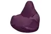 Кресло-мешок «Груша» (микровелюр, бордовый)