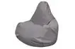 Кресло-мешок «Груша» (микровелюр, серый)