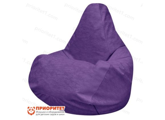 Кресло-мешок «Груша» (микровелюр, фиолетовый)
