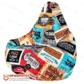 Кресло-мешок «Груша. Лэйбл» (жаккард)1