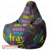 Кресло-мешок «Груша. Тревел» (жаккард)1