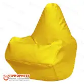 Кресло-мешок «Груша» (экокожа, желтый)1