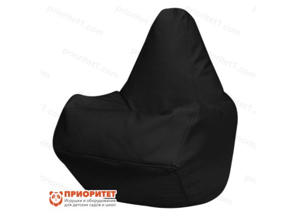 Кресло-мешок «Груша» (экокожа, черный)