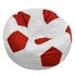 Кресло-мешок «Мяч» (полиэстер, бело-красный)