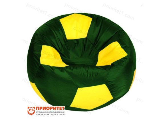 Кресло-мешок «Мяч» (полиэстер, зелено-желтый)