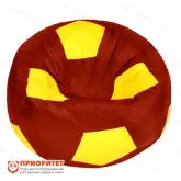 Кресло-мешок «Мяч» (полиэстер, красно-желтый)1