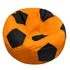 Кресло-мешок «Мяч» (полиэстер, оранжево-черный)