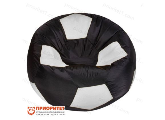 Кресло-мешок «Мяч» (полиэстер, черно-белый)