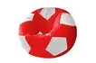 Кресло-мешок «Мяч» (велюр, красно-белый)