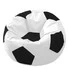Кресло-мешок «Мяч» (экокожа, бело-черный)