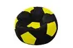 Кресло-мешок «Мяч» (экокожа, черно-желтый)