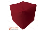 Пуфик «Куб» (микророгожка, бордовый)